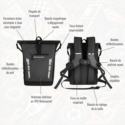 Sac à dos Moto étanche 20L