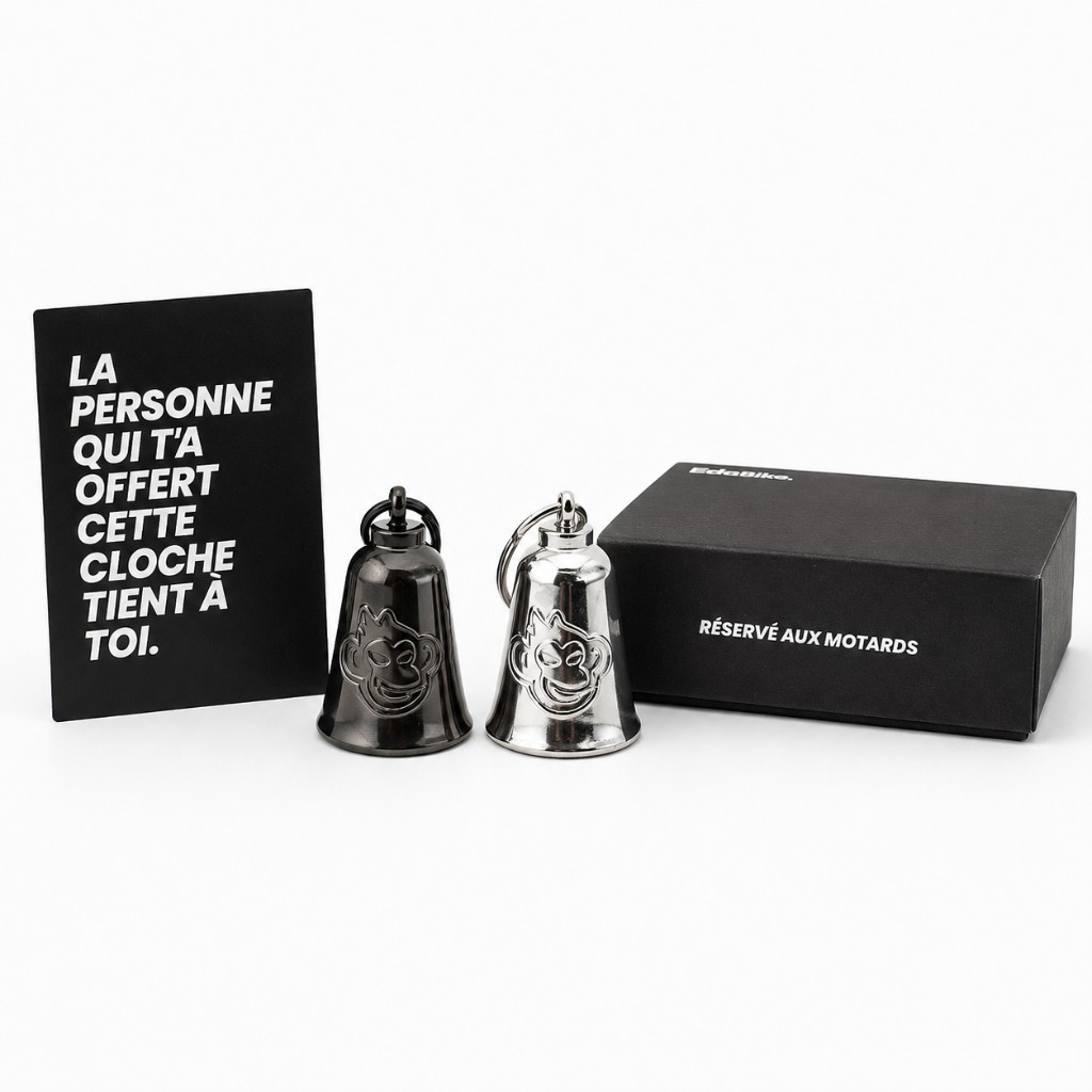 Guardian Bell Eda Bike chrome et gunmetal — deux finitions premium, idée cadeau motard